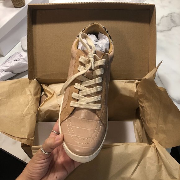 Pink Animal Print/Textured Sneakers - Picture 4 of 8